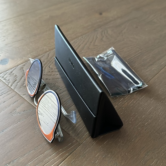 Dior NightFall Orange Blue Sunglasses with Box/Cloth - Picture 9 of 9